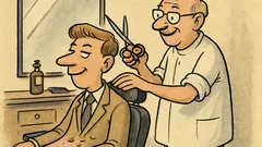 Witz: Jasio fragt den Friseur frech