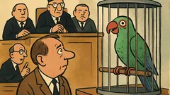 Witz: Herr Krause und der Papagei vor Gericht
