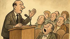 Witz: Eine gute Rede erschöpft das Thema