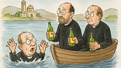 Witz: Drei Theologen treffen sich am See