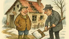 Witz: Der Gerichtsvollzieher kommt wieder zum Bauern