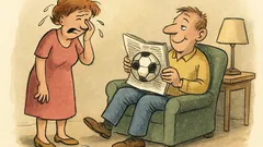 Witz: „Du hast nur Fußball im Kopf!“