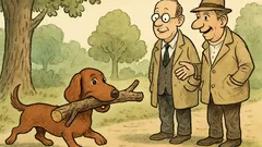 Witz: Großartig, wie Ihr Dackel apportiert!