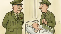 Witz: Dem General wurde ein Enkel geboren