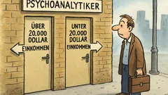 Witz: Ein Patient beim Psychoanalytiker in New York