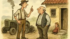 Witz: Der Knecht kündigt beim Bauern