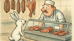 Witz: Häschen fragt beim Metzger „Haddu Zunge?“