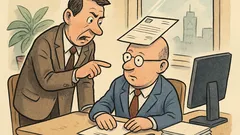 Witz: Nicht auf dem Briefkopf steht er...