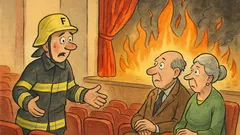 Witz: Das Theater steht in Flammen...