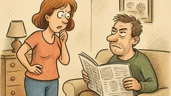 Witz: Schatz, findest du, dass ich Macken habe?