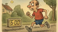 Witz: Was bringt Joggen um 6 Uhr?