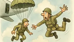 Witz: Zwei Ostfriesen bei den Fallschirmjägern