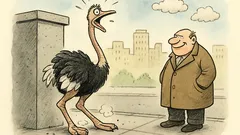 Witz: Der Gipfel des Sadismus: Strauß auf Beton