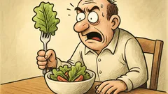 Witz: Vertrau deinem Salat niemals – niemals!