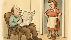 Witz: Sitz nicht so herum – tu etwas!