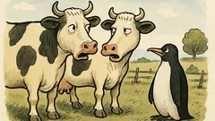 Witz: Zwei Kühe unterhalten sich…