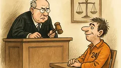 Witz: Bei 24 Vorstrafen, Mann!