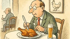 Witz: Kommt ein Hähnchen-mit-Besteck-Esser…