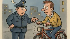 Witz: Polizist sagt: „Absteigen, Licht kaputt!“