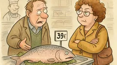Witz: Warum ist dieser Lachs so teuer?