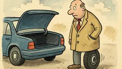 Witz: Ein Ersatzreifen-Besitzer betritt die Werkstatt…