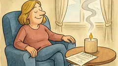 Witz: Eine Kerze mit Scheidungsduft