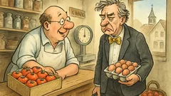 Witz: Der Sänger gastiert in einer Kleinstadt