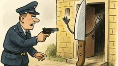 Witz: Der Polizist ruft: „Ergeben Sie sich!“