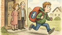 Witz: Das Löschen eines Facebook-Profils ist wie...