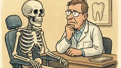 Witz: Ein Skelett kommt zum Zahnarzt…