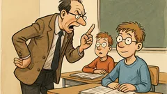 Witz: Der Lehrer schimpft: „Klaus, warum?“