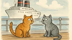 Witz: Zwei Katzen auf dem Passagierschiff…