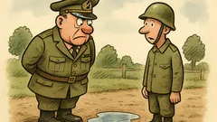 Witz: Militärische Definition einer Pfütze?