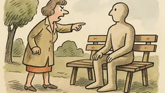 Witz: „Sitz nicht nur so herum – tu etwas!“