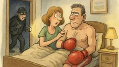 Witz: Nachts wacht die Boxerfrau auf…