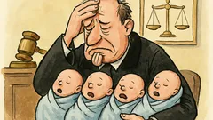 Witz: Ein Strafrichter bekommt Vierlinge – Hilfe!
