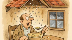 Witz: Wenn es in die Suppe hagelt