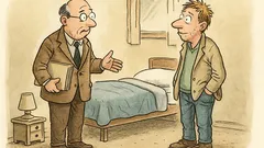 Witz: Ein Patient hat Monster unterm Bett