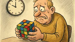 Witz: Nur noch eine Drehung am Zauberwürfel …