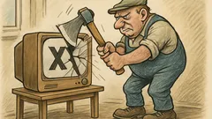 Witz: Bauer Otto spaltet den Fernseher