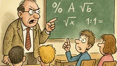 Witz: Der Mathelehrer sagt: 90 % fallen…