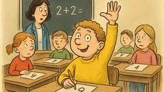 Witz: Sagt Fritzchen: Im Rechnen gut