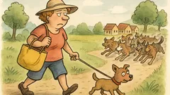 Witz: Frau fährt mit Hündin in Urlaub