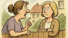 Witz: Guten Tag, Nachbarin! Schon gehört?