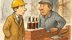 Witz: Fragt der Bauherr den Maurermeister …