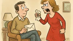 Witz: Meine Frau regt sich wegen Brief auf