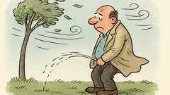 Witz: Bei Gegenwind pinkelt man nicht