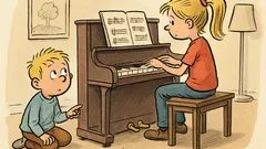 Witz: Ist das Pedal die Klavierbremse?