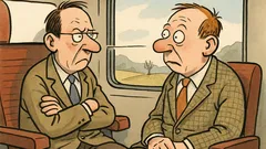 Witz: Zwei Reisende sitzen im Zugabteil…