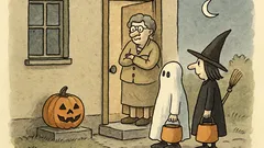 Witz: Zu Halloween klopft ein Geist an